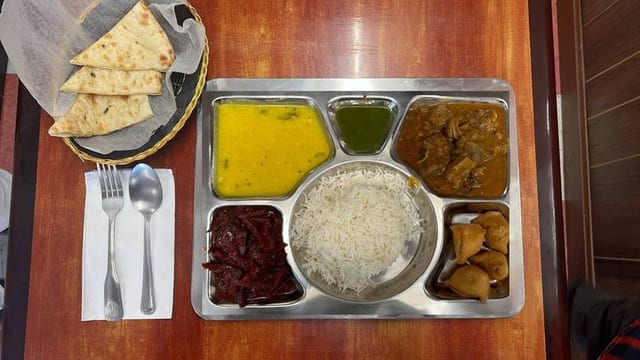 Goat Thali.